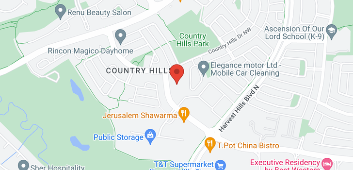 map of 314 728 Country Hills Road NW